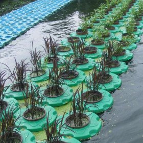 生态产品 人工浮岛厂家 浮动湿地 水面绿化 安装方式拼接 产地发货